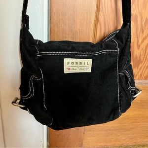 Fossil corduroy bag